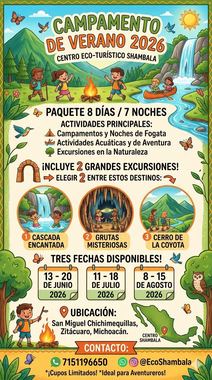 Paquete campamento de verano